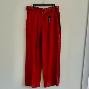 Express women's Bold Rustic Orange Dress Pants